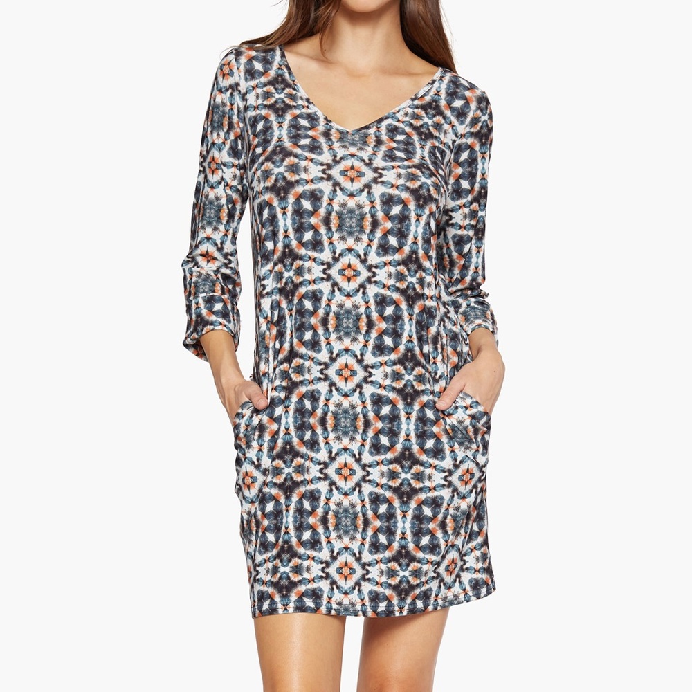 NWT Viereck Stylish Geometric Print Dress
